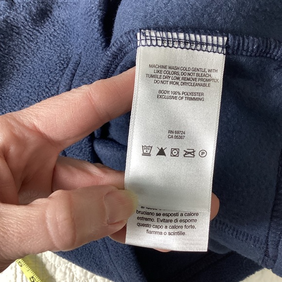 Columbia Fleece Full Zip Vest Navy Blue Men’s Medium Lightweight Hiking - Picture 4 of 7